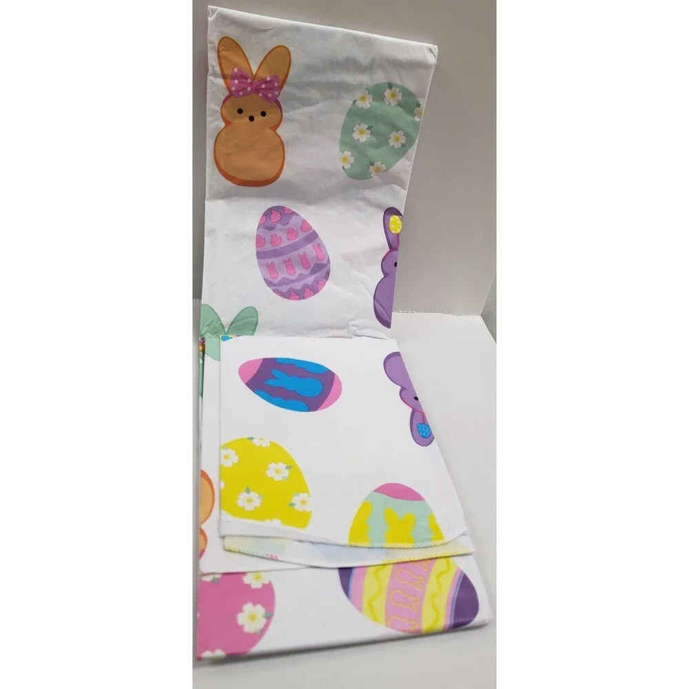 Peva Vinyl Flannel Back Tablecloth, 52